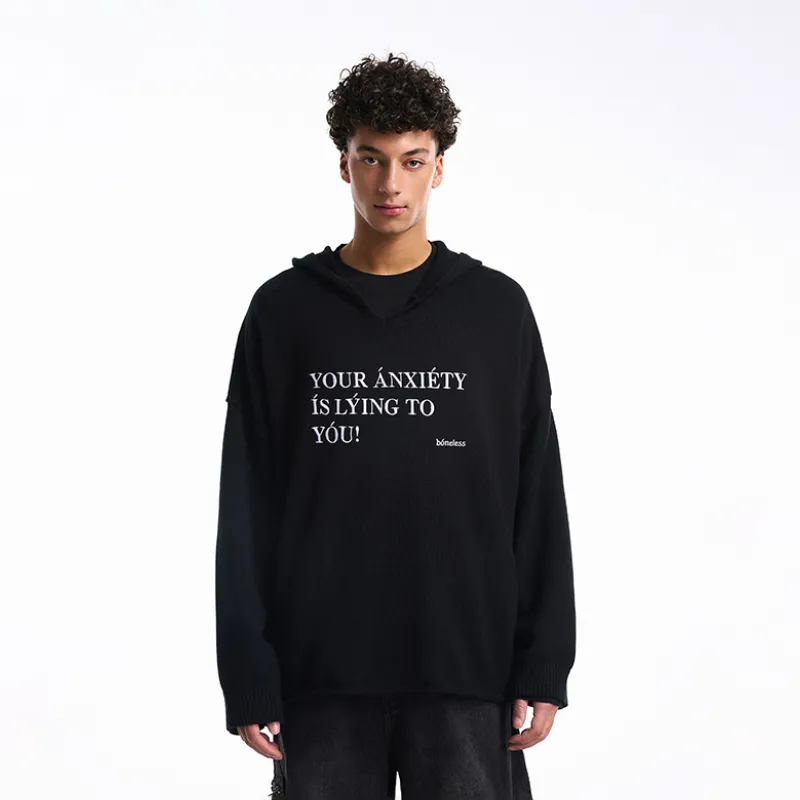 BONELESS Knitwear Unisex Black-2