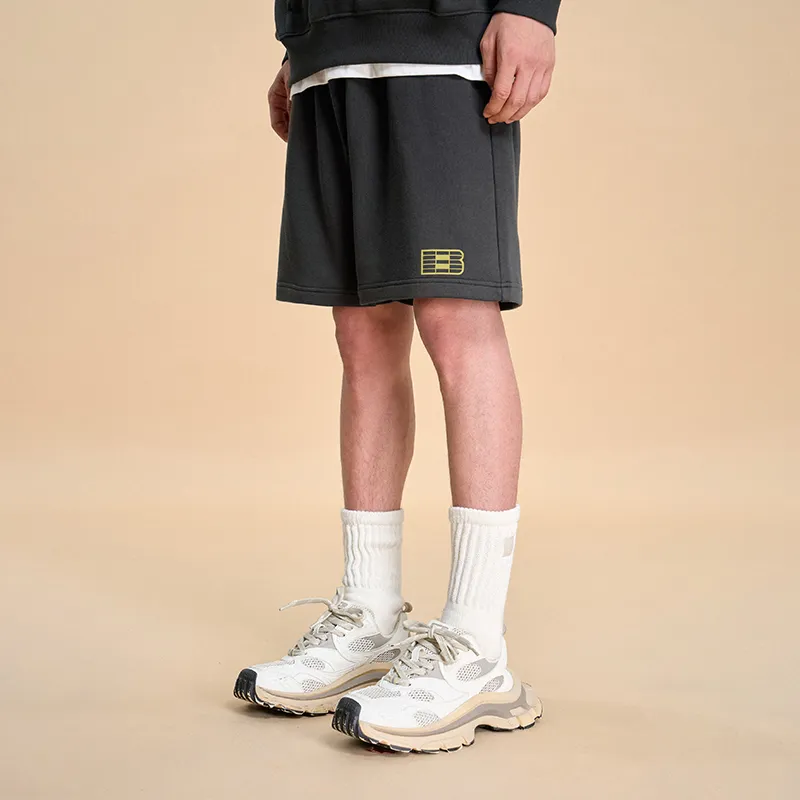 BONELESS Casual Shorts Unisex Charcoal Black-3
