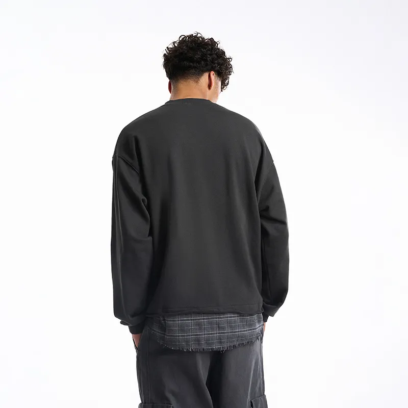 BONELESS Sweatshirts Unisex Charcoal Black-5