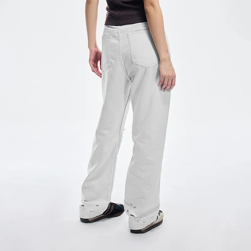 BONELESS Jeans Unisex White-5