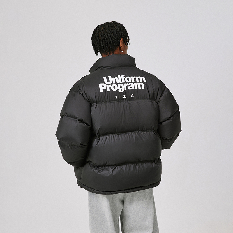 BONELESS Down Jackets Unisex Black (Cropped) M - POIZON