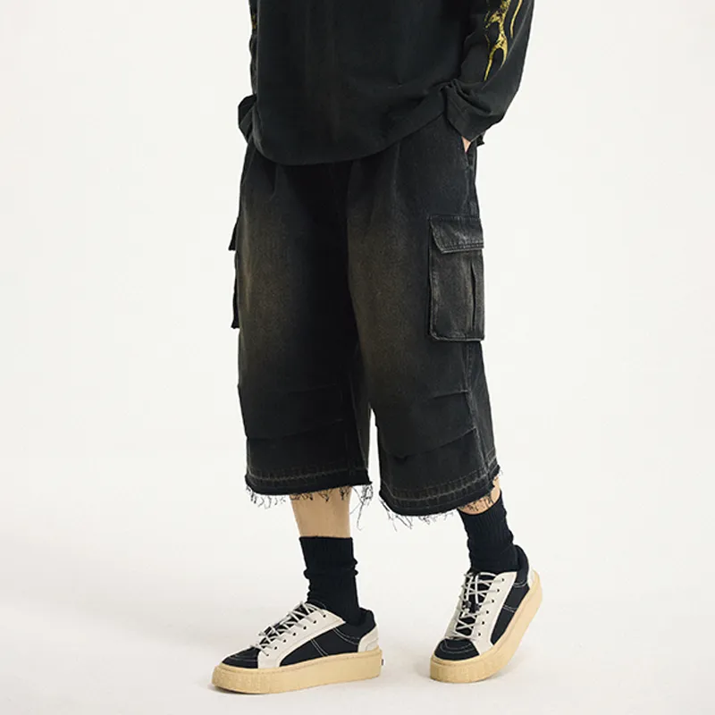 BONELESS Denim Shorts Unisex-3