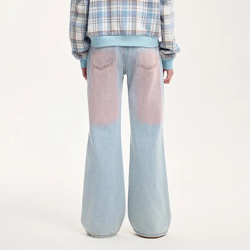 BONELESS Jeans Women's Pink Blue-5
