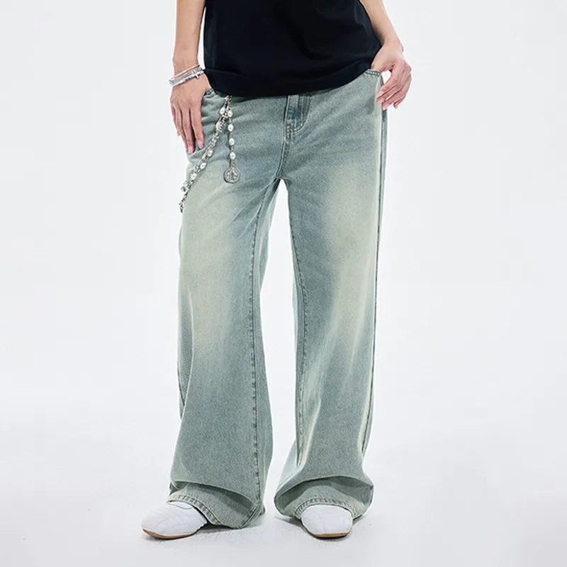 BONELESS Jeans Unisex Yellow Mud Blue-2