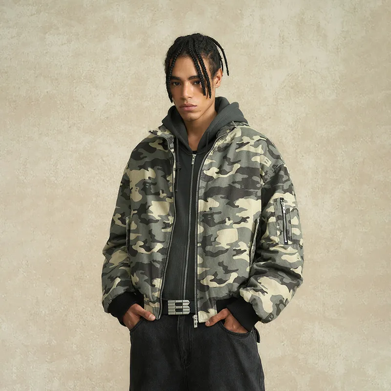 BONELESS Puffer Jacket Unisex Camouflage-4