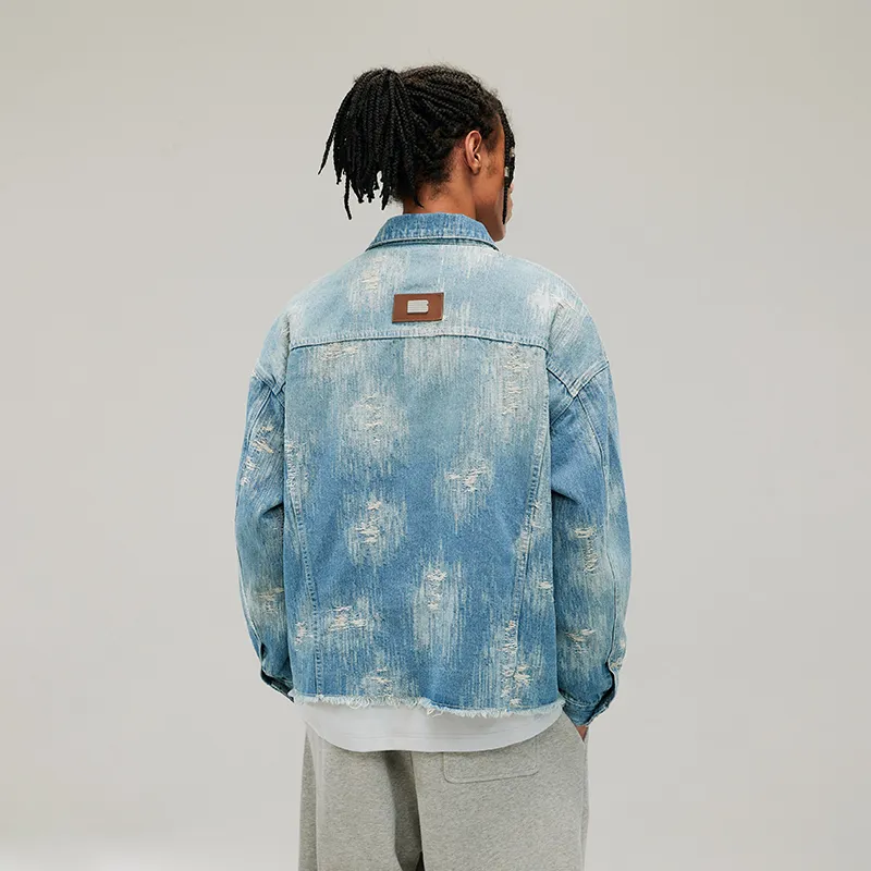 BONELESS Denim Jackets Unisex Blue-2