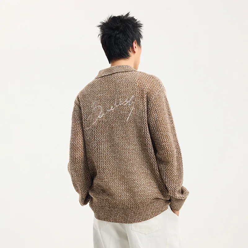 BONELESS Sweaters Unisex Coffee-5