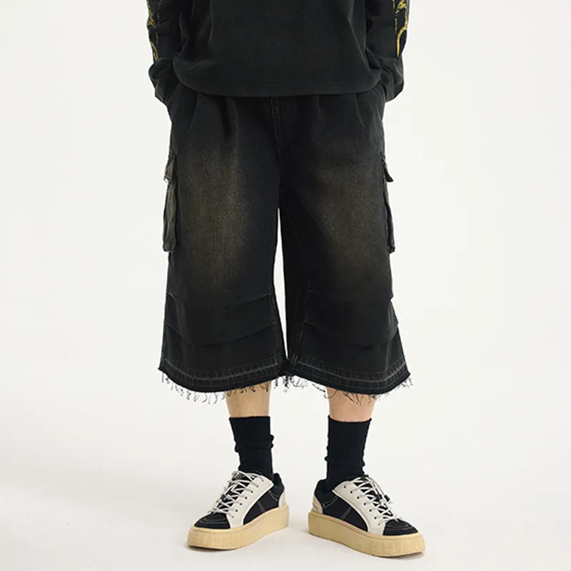 BONELESS Denim Shorts Unisex-2