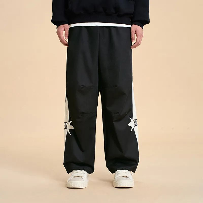 BONELESS Casual Pants Unisex Black-2
