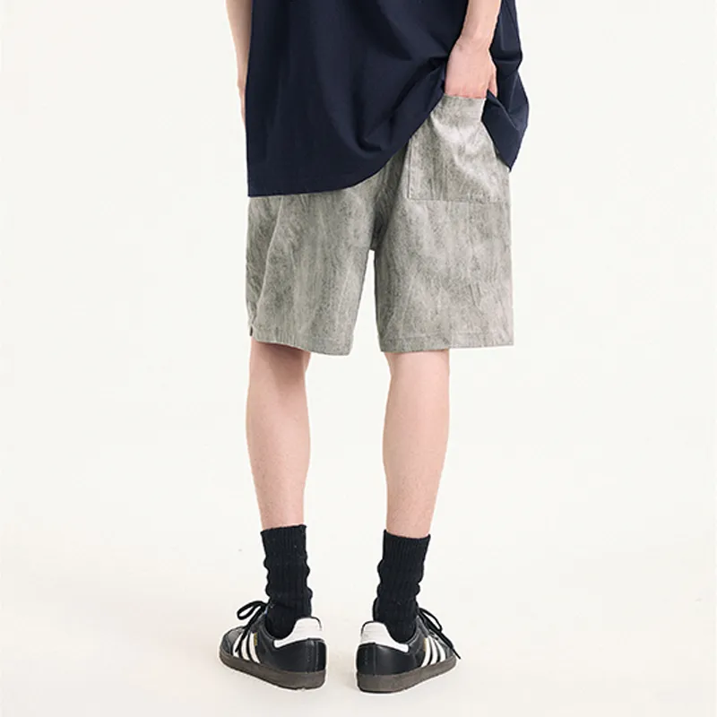 BONELESS Casual Shorts Unisex Dirty Gray-5