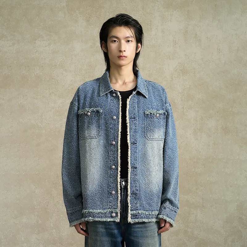 BONELESS Denim Jacket Unisex Blue-2