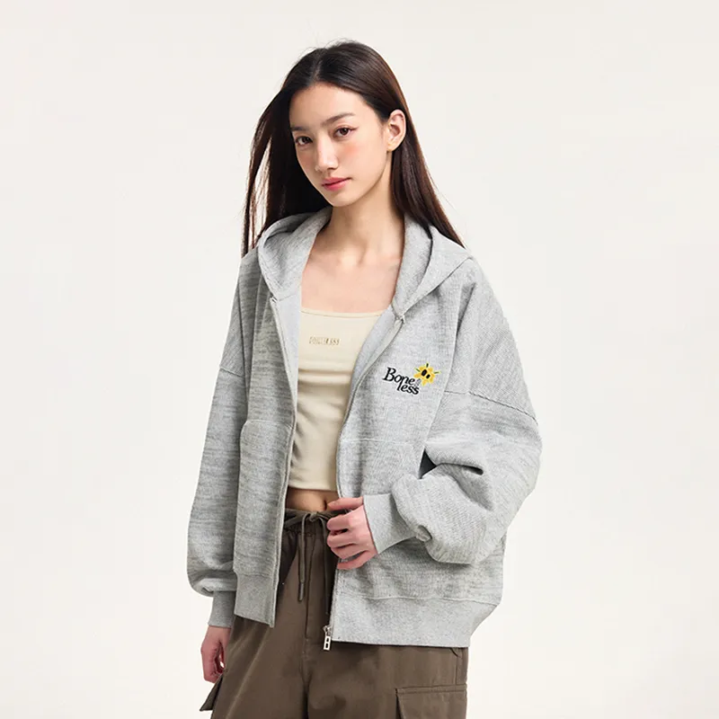 BONELESS Sweatshirt Unisex Heather Gray-4
