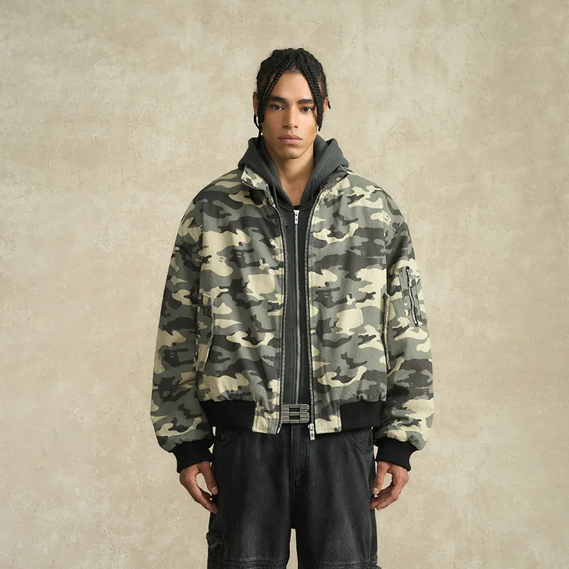 BONELESS Puffer Jacket Unisex Camouflage-2