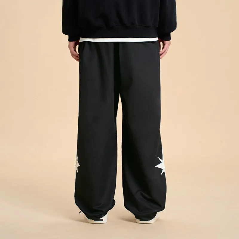 BONELESS Casual Pants Unisex Black-5