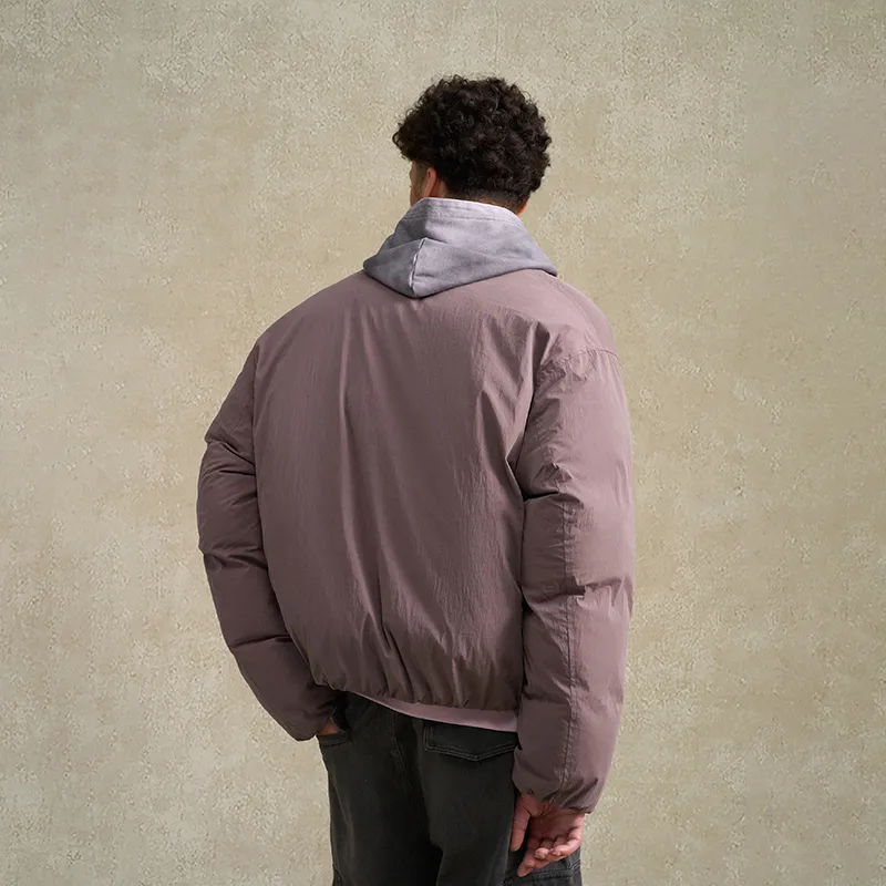 BONELESS Puffer Jacket Unisex Brick Red-5