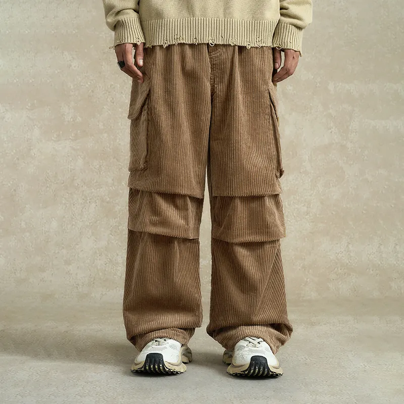 BONELESS Cargo Pants Unisex Brown-2