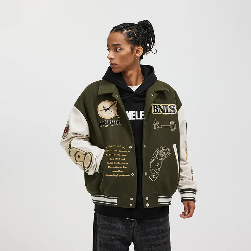 BONELESS Baseball Jacket Unisex-7