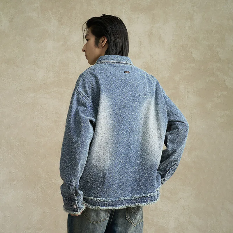 BONELESS Denim Jacket Unisex Blue-5