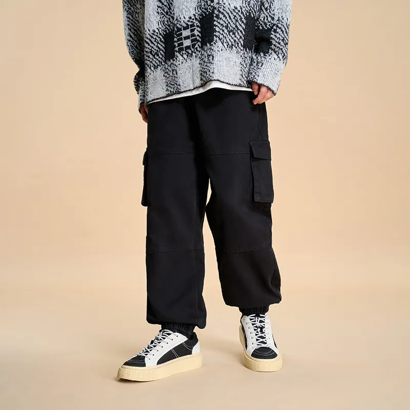 BONELESS Cargo Pants Unisex Dark Gray-2