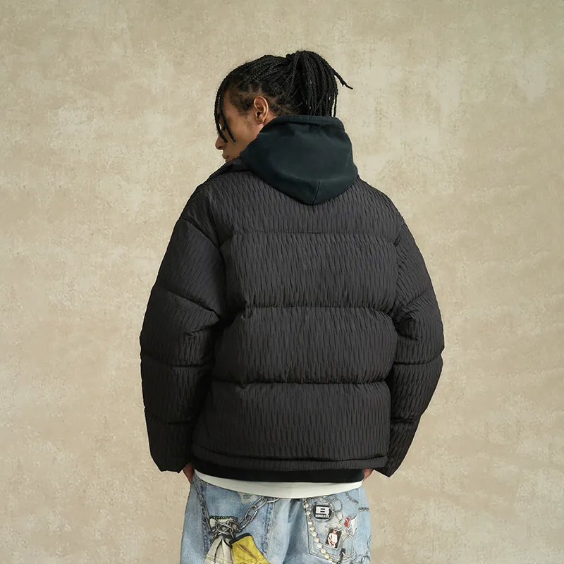 BONELESS Down Jacket Unisex Black-5