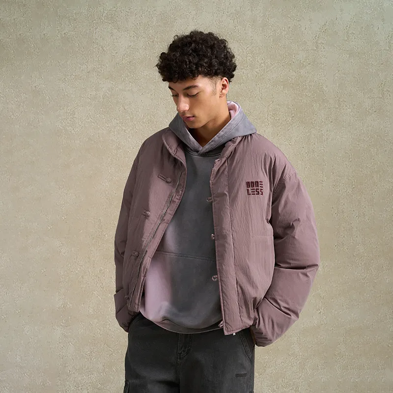 BONELESS Puffer Jacket Unisex Brick Red-4