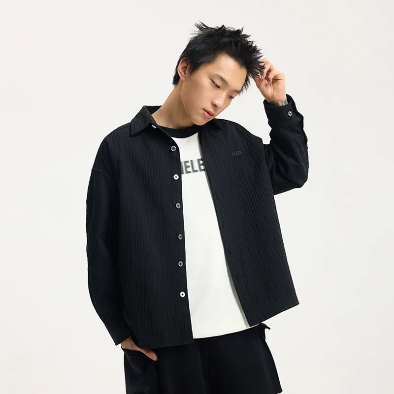 BONELESS Shirts Unisex Black-4