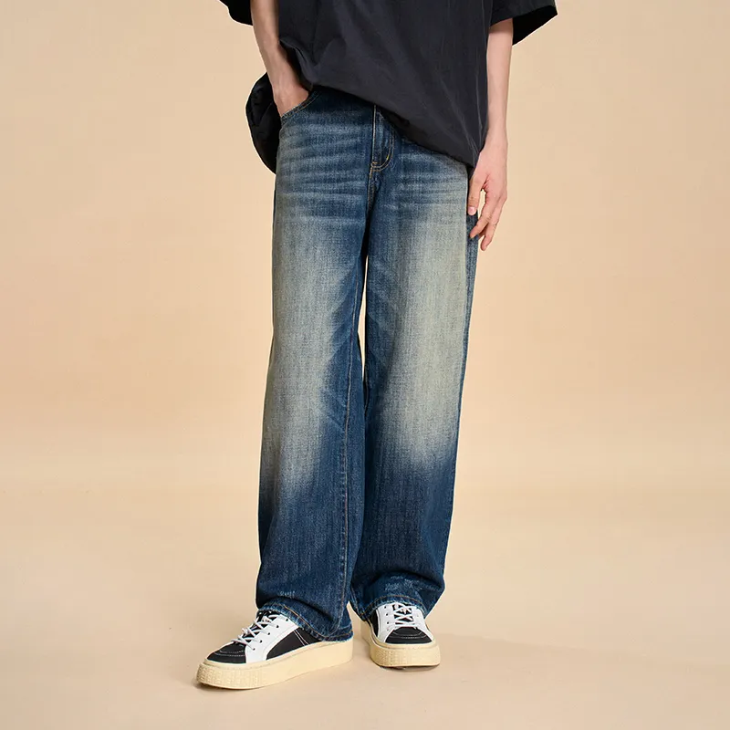 BONELESS Jeans Unisex Vintage Blue-2