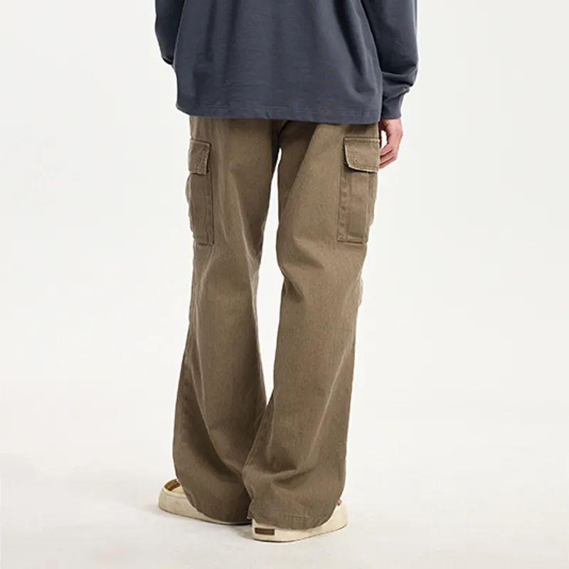 BONELESS Cargo Pants Unisex Olive Green-5
