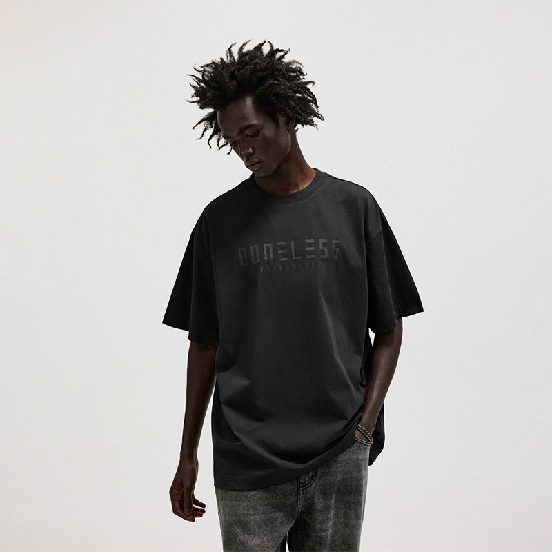 BONELESS T-Shirts Unisex Dark Blue XL - POIZON