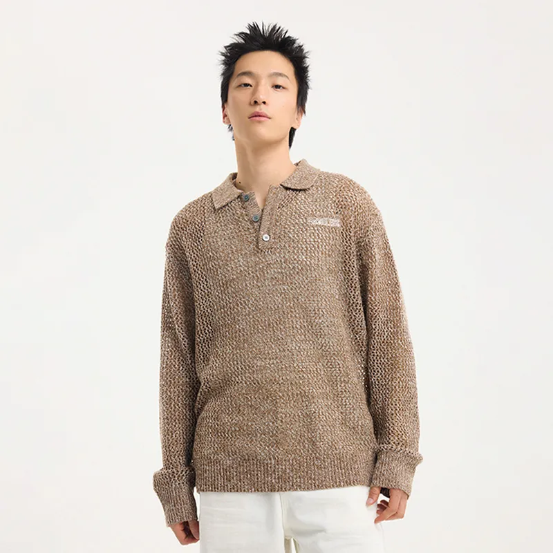 BONELESS Sweaters Unisex Coffee-4
