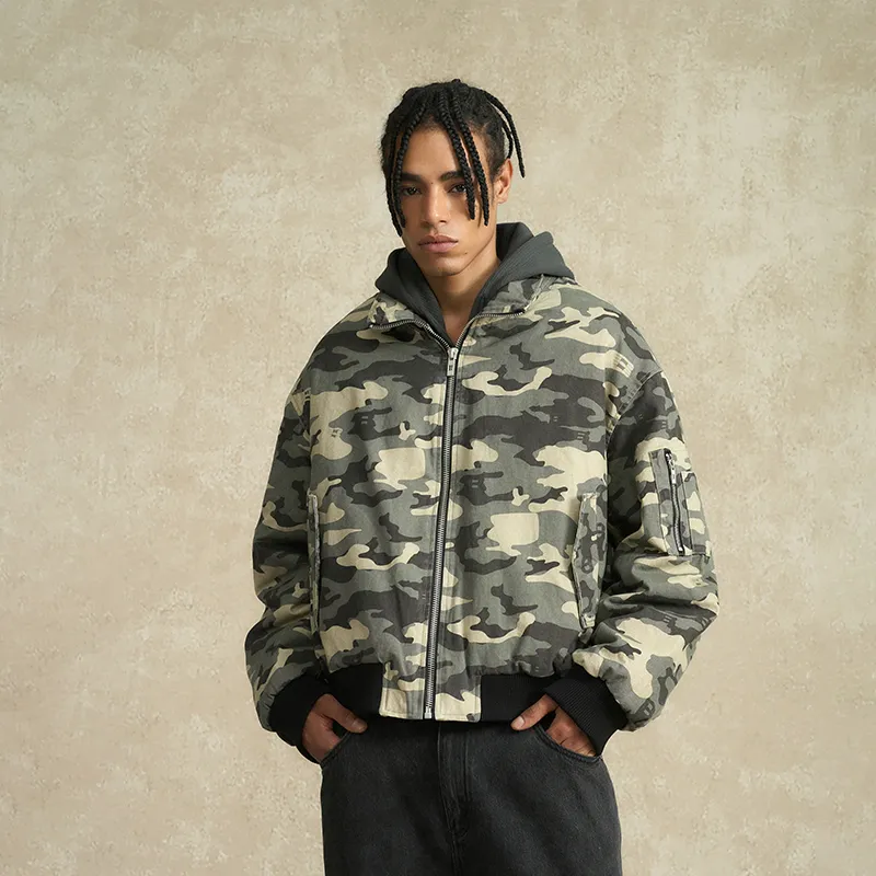 BONELESS Puffer Jacket Unisex Camouflage-3