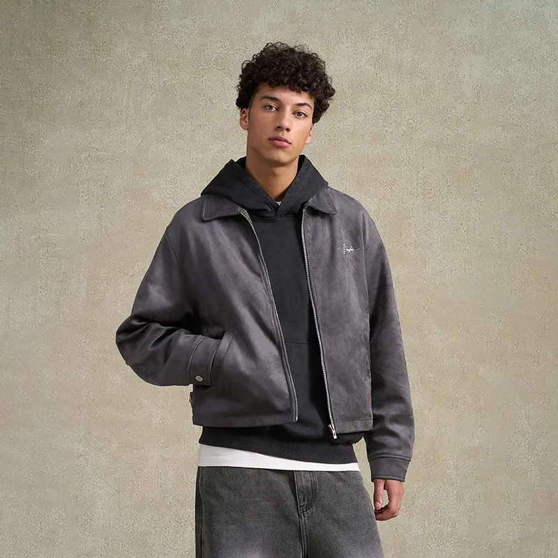 BONELESS Jackets Unisex Dark Gray-3