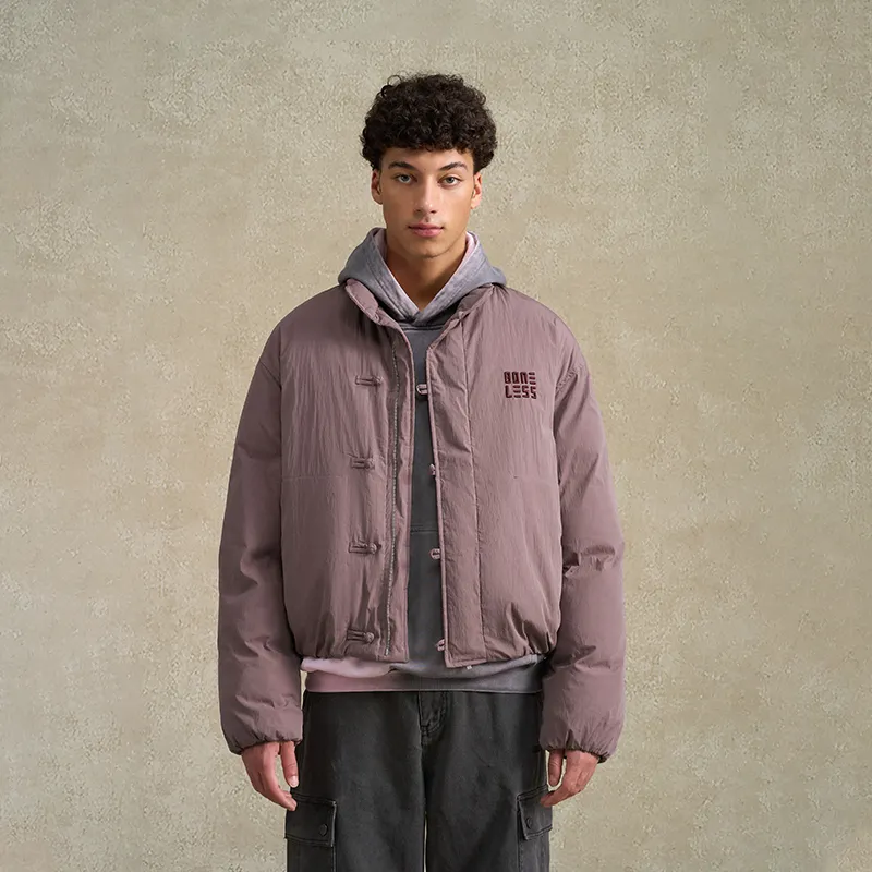 BONELESS Puffer Jacket Unisex Brick Red-2