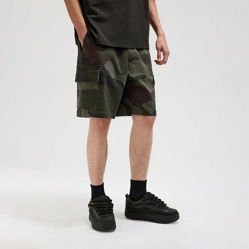 BONELESS Casual Shorts Unisex Camouflage-2