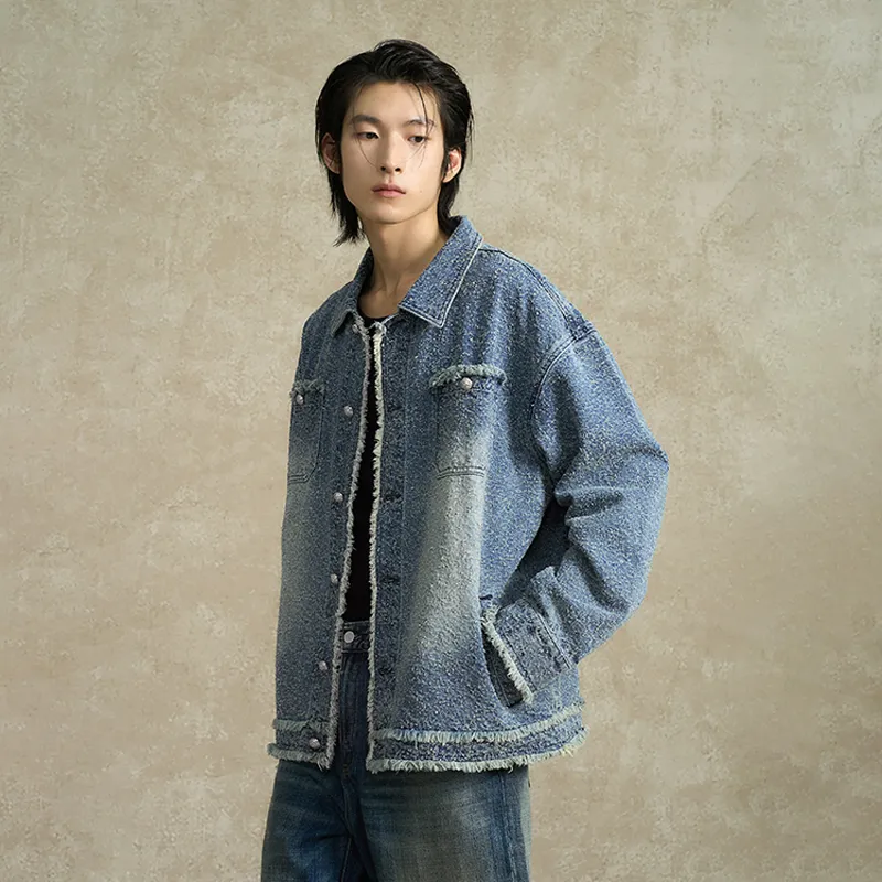 BONELESS Denim Jacket Unisex Blue-3