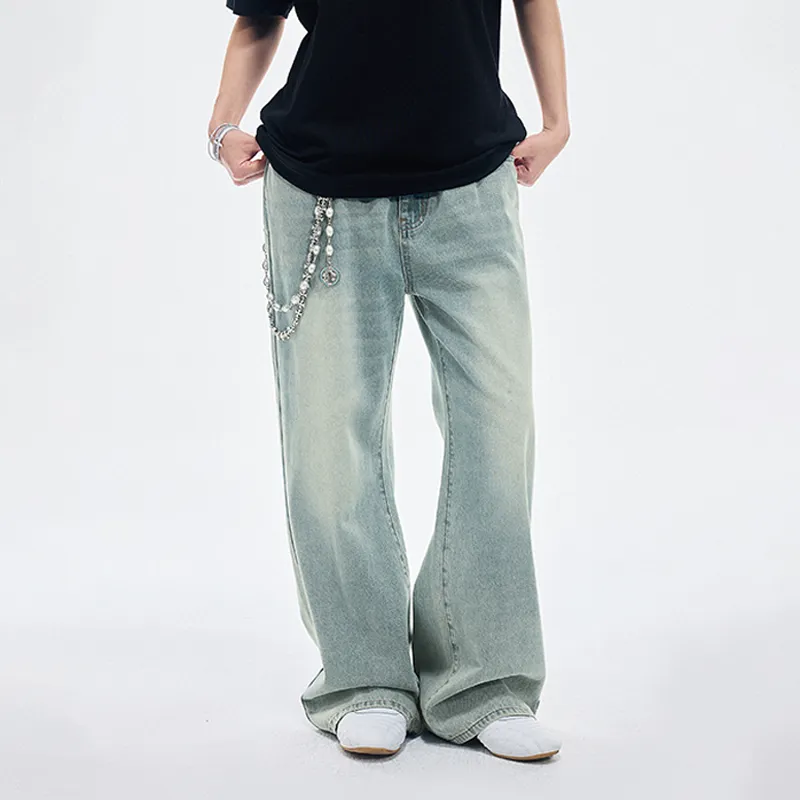 BONELESS Jeans Unisex Yellow Mud Blue-3