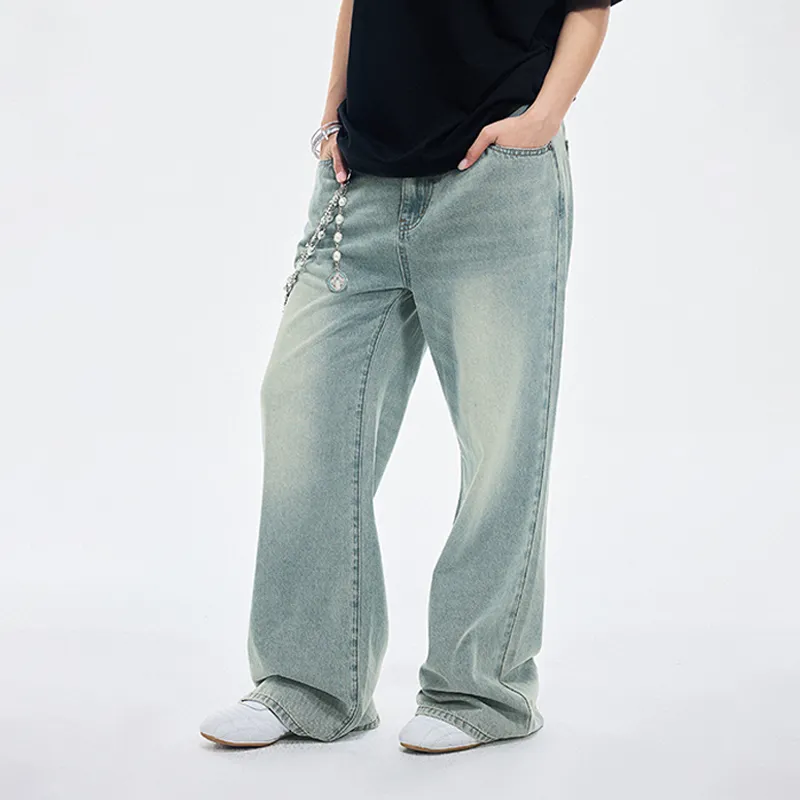 BONELESS Jeans Unisex Yellow Mud Blue-5