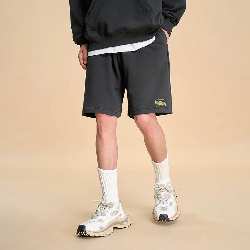 BONELESS Casual Shorts Unisex Charcoal Black-4