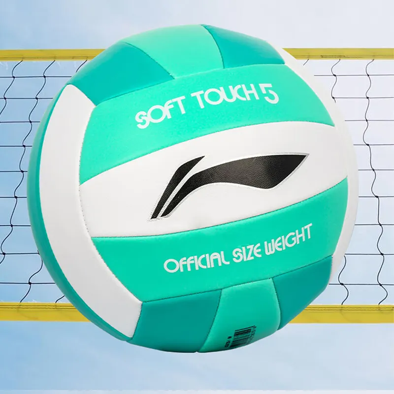 LiNing PVC Size 5 Ball Volleyball Unisex White Green-9