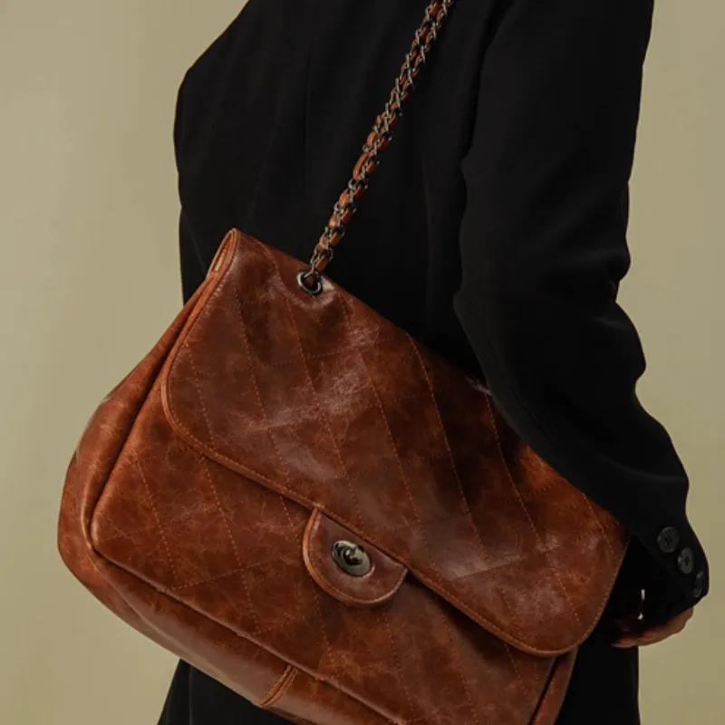 NOMK PU Plaid Tote Bag, Shoulder Bag, Crossbody Bag Regular Women's Black-15