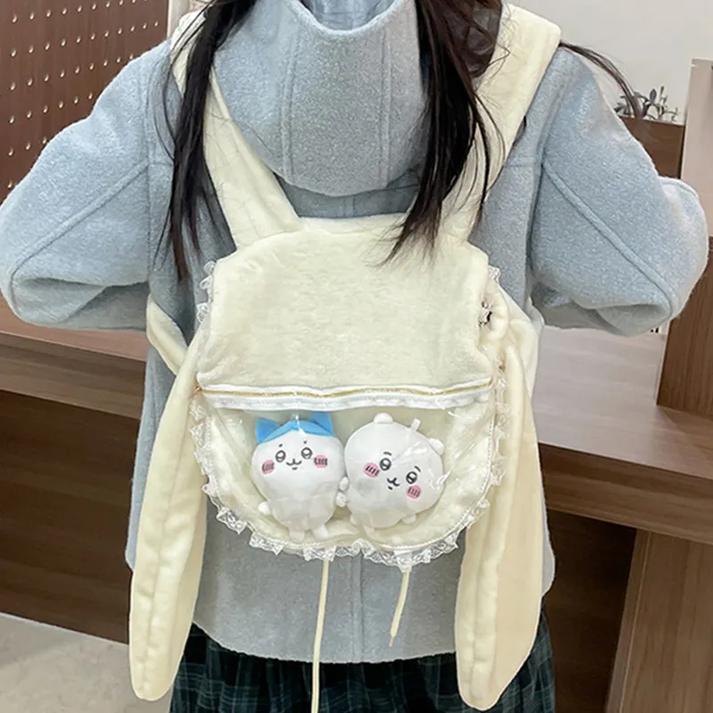 NOMK Plush Backpack Regular Women's White-6