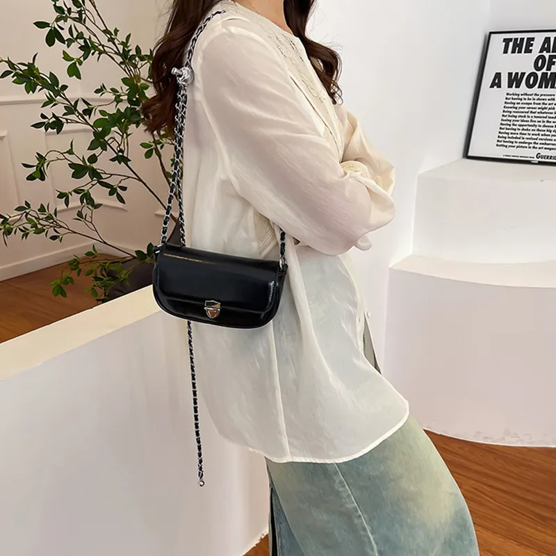 NOMK PU Handbag, Shoulder Bag, Crossbody Bag Women's Ecru/Sakura Pink/Silver/Black-15