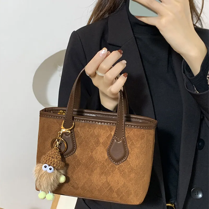 NOMK PU Shoulder Bag, Handbag Regular Women's Khaki/Jasper-3
