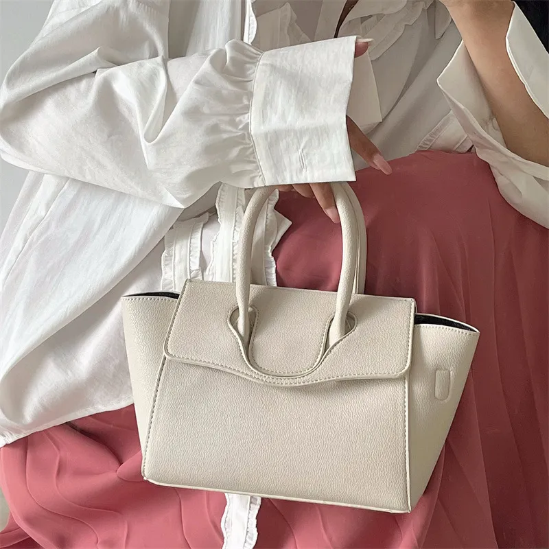 NOMK PU Kelly Bag, Combo Bag, Shoulder Bag, Crossbody Bag, Handbag Regular Women's White-9