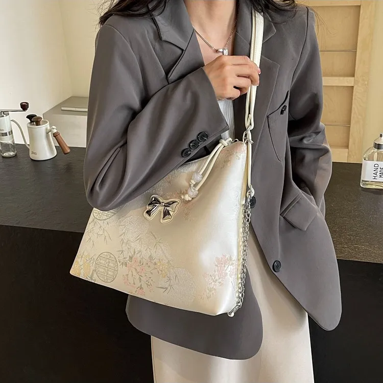 NOMK PU Backpack Crossbody Bag Shoulder Bag Backpack Women's Pearlescent White/silver/pink/blue-1