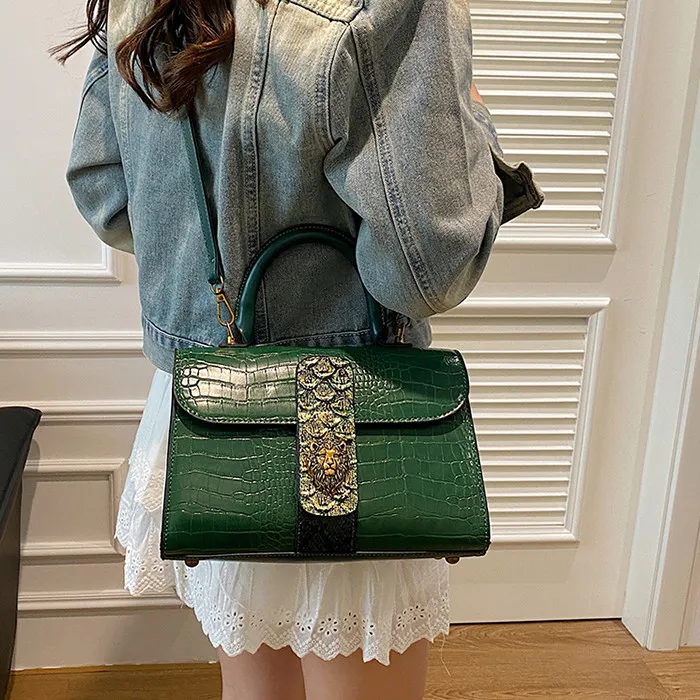 NOMK PU Shoulder Bag, Crossbody Bag, Handbag Regular Women's Black/Green/Brown-10