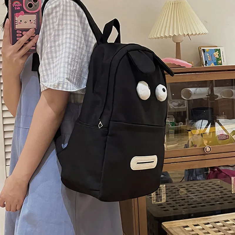 NOMK Canvas Backpack Regular Unisex Black-3