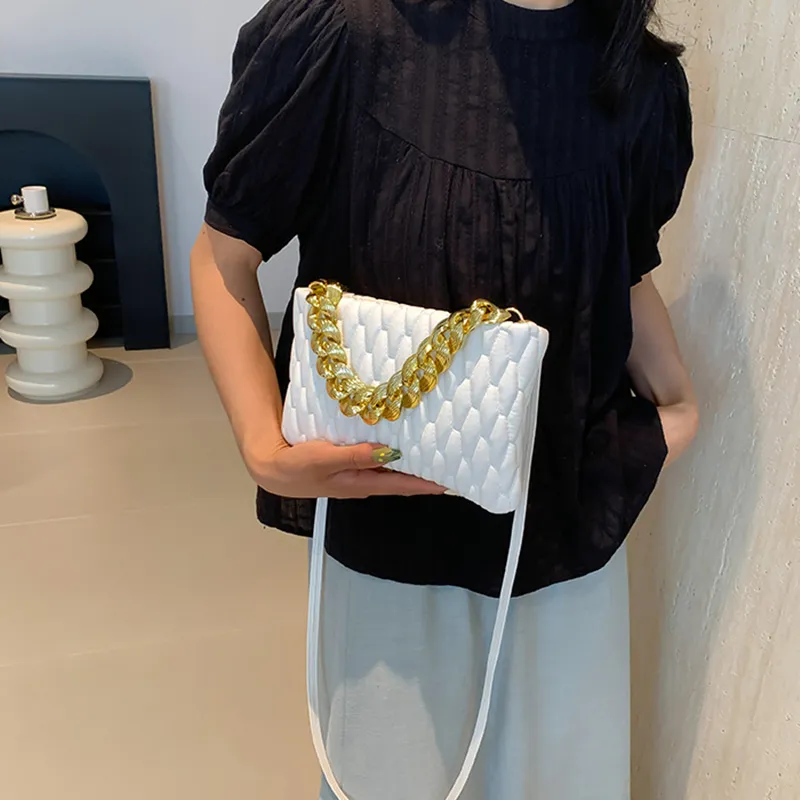 NOMK PU With Synthetic Leather One Shoulder Handbag Women's Black/Red/Brown/White/Gold/Silver-16