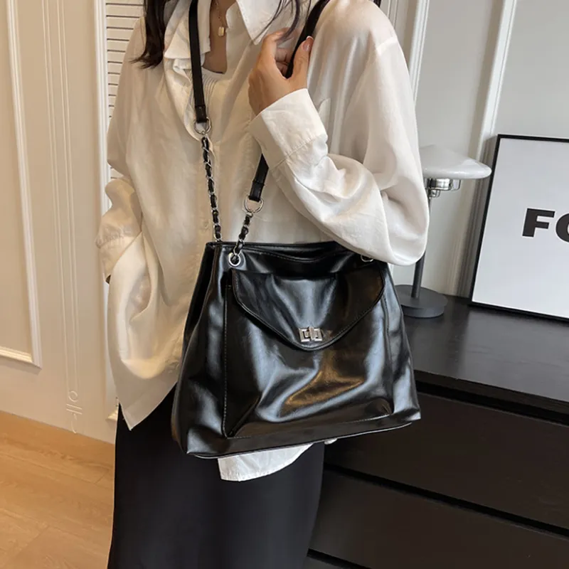 NOMK PU Shoulder Bag Handbag Crossbody Bag Women's Black/Pink/Silver/White/Green/Brown-2