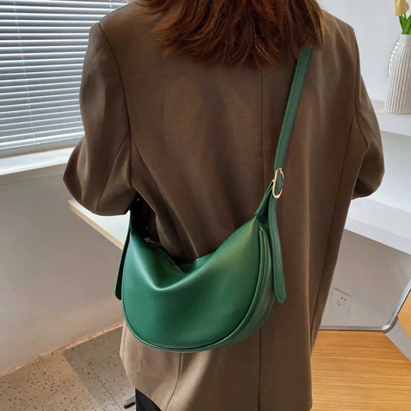 NOMK PU Pillow Bag, Crossbody Bag, Shoulder Bag Regular Women's Brown/White/Black-14